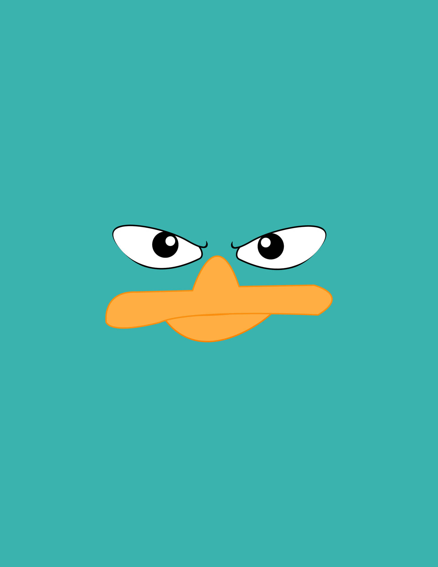 Angry Duck Face Background