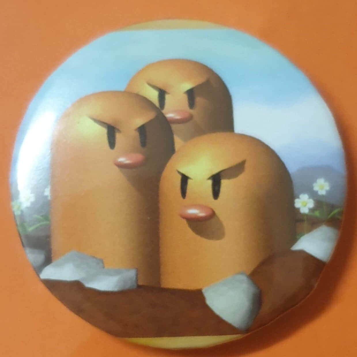 Angry Dugtrio Pin