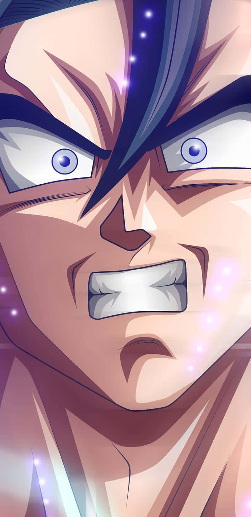 Angry Goku Ready To Let His Deadly Strength Do The Talking. Background