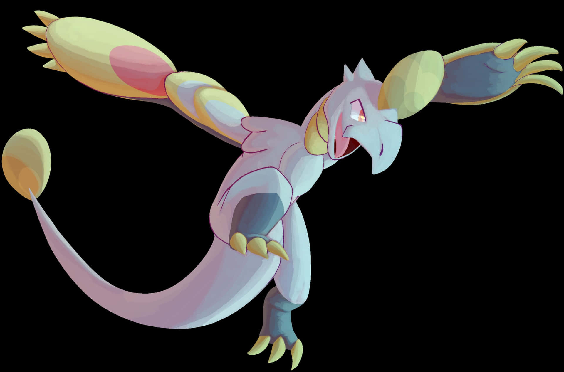 Angry Hakamo-o Black Background Background