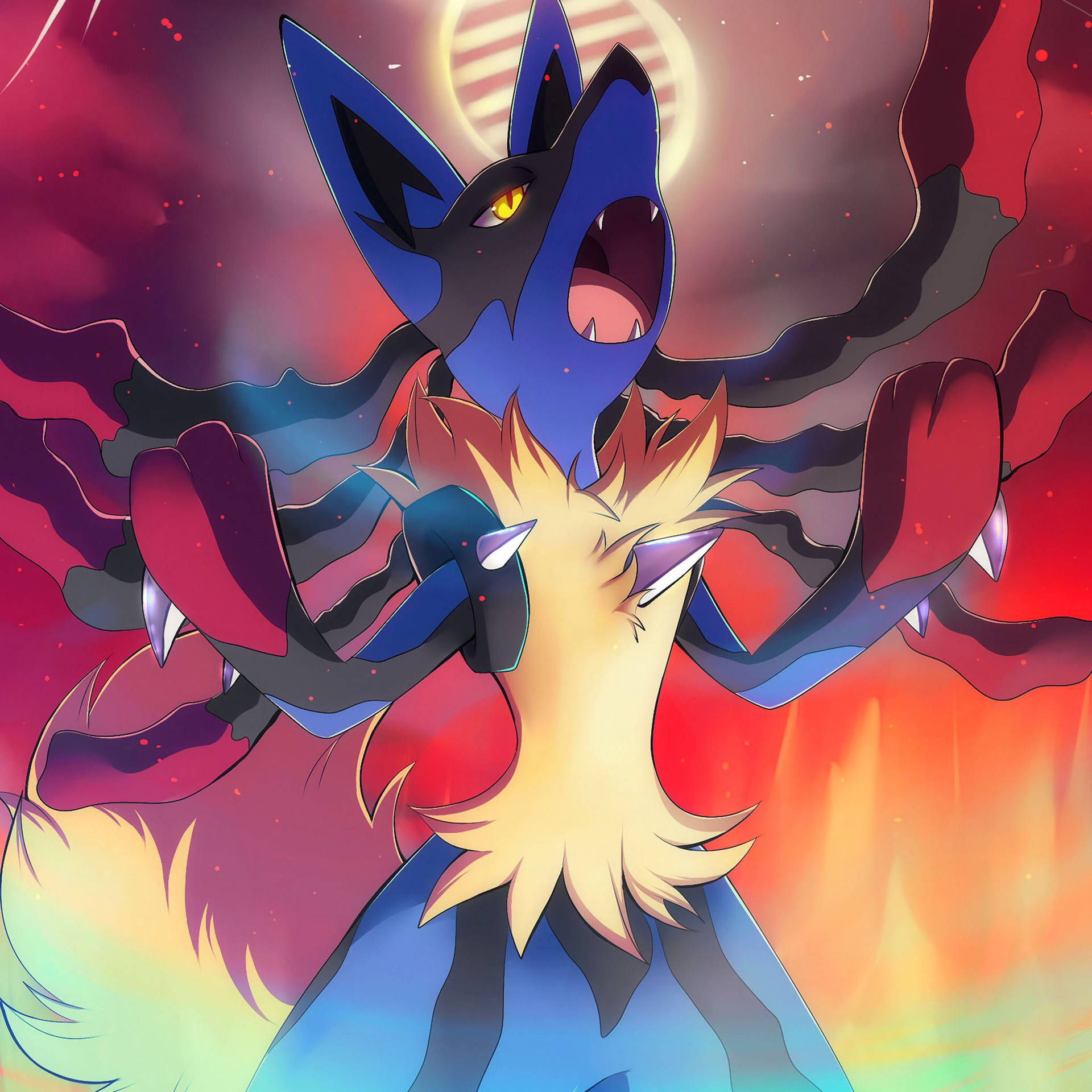 Angry Lucario Poster Background