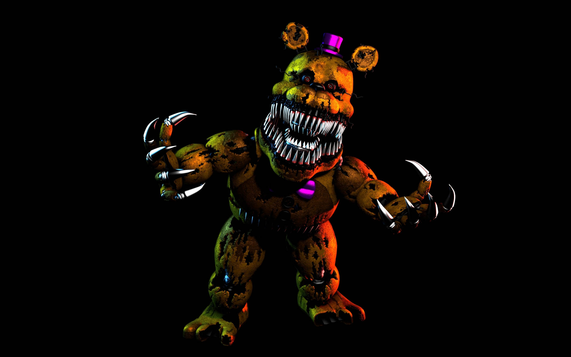 Angry Nightmare Freddy Background