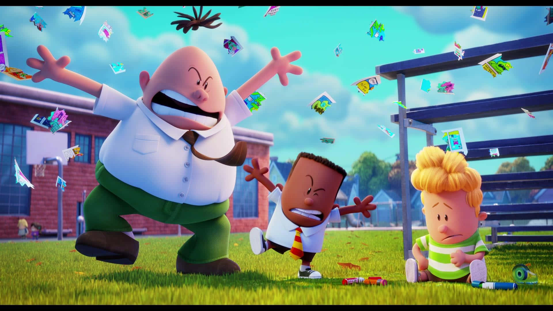 Angry Principal Krupp From Captain Underpants: The First Epic Movie Background