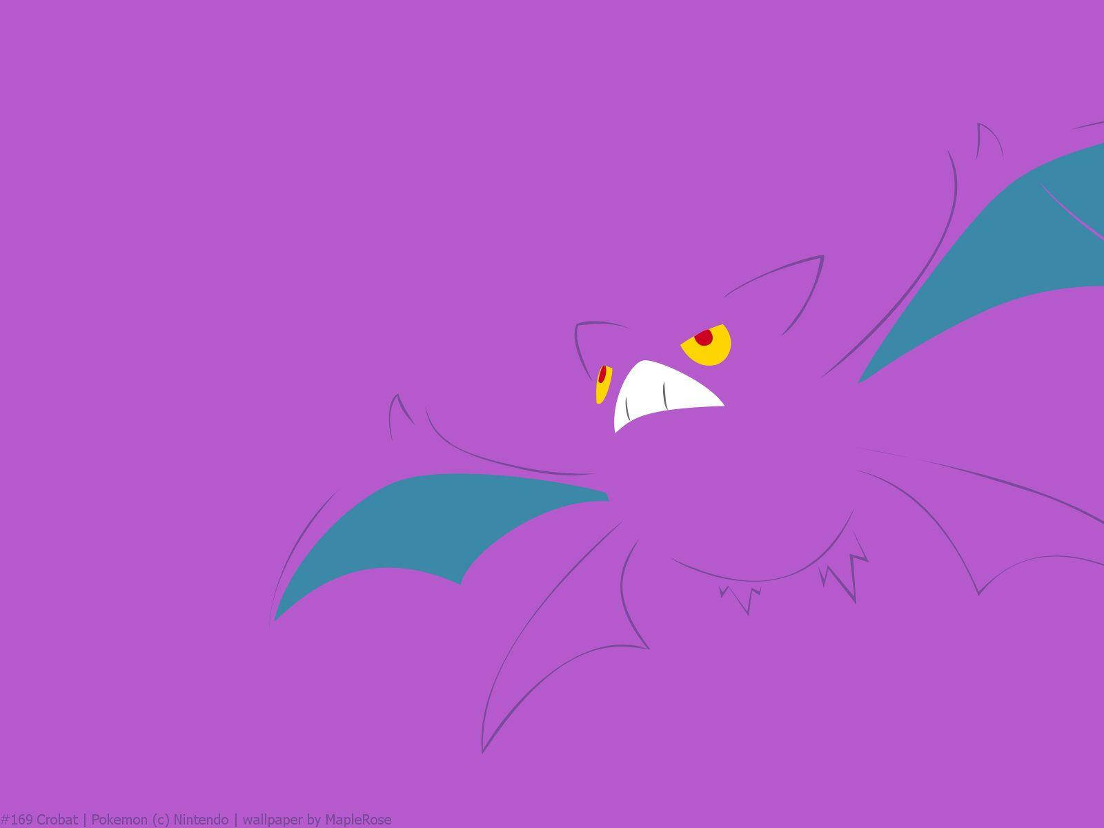 Angry Purple Crobat Background