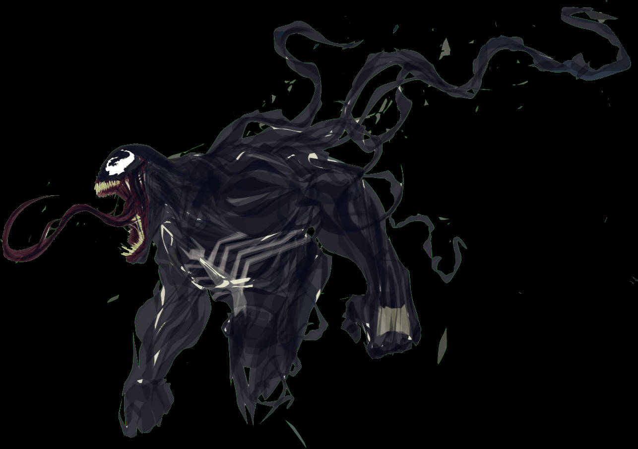 Angry Venom Alien Symbiote Background