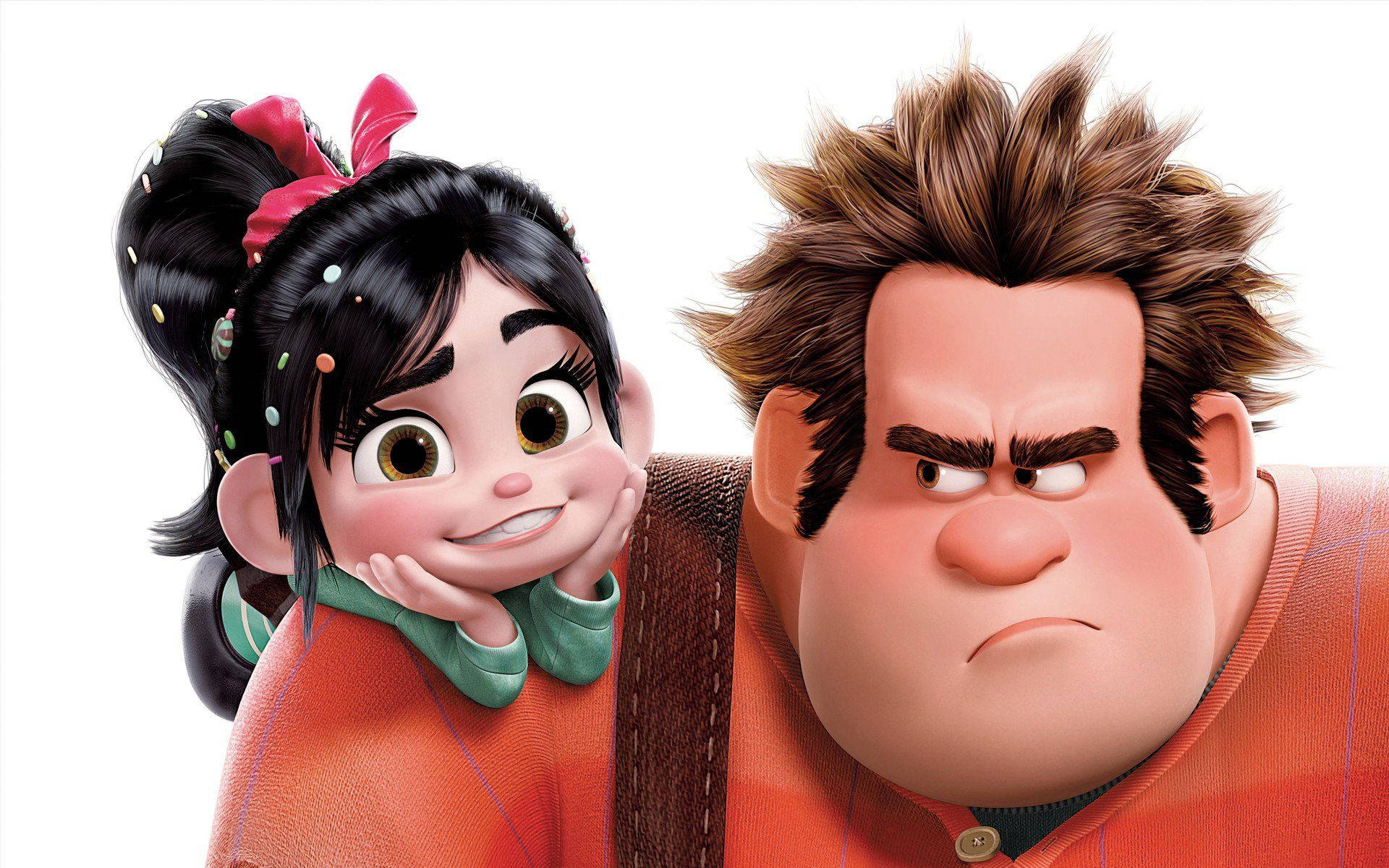 Angry Wreck-it Ralph And Vanellope Background