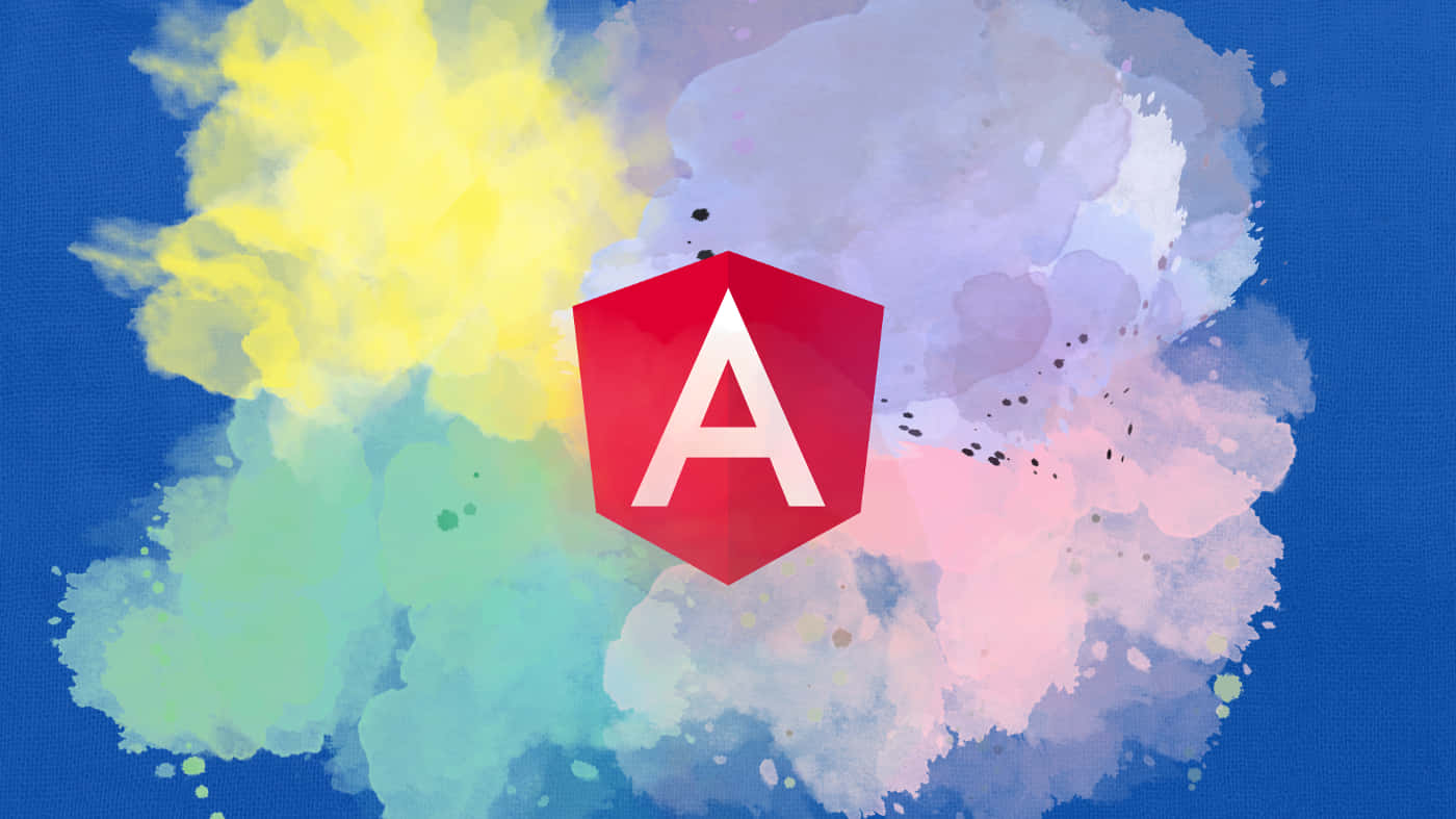 Angular Paint Splash Logo Background