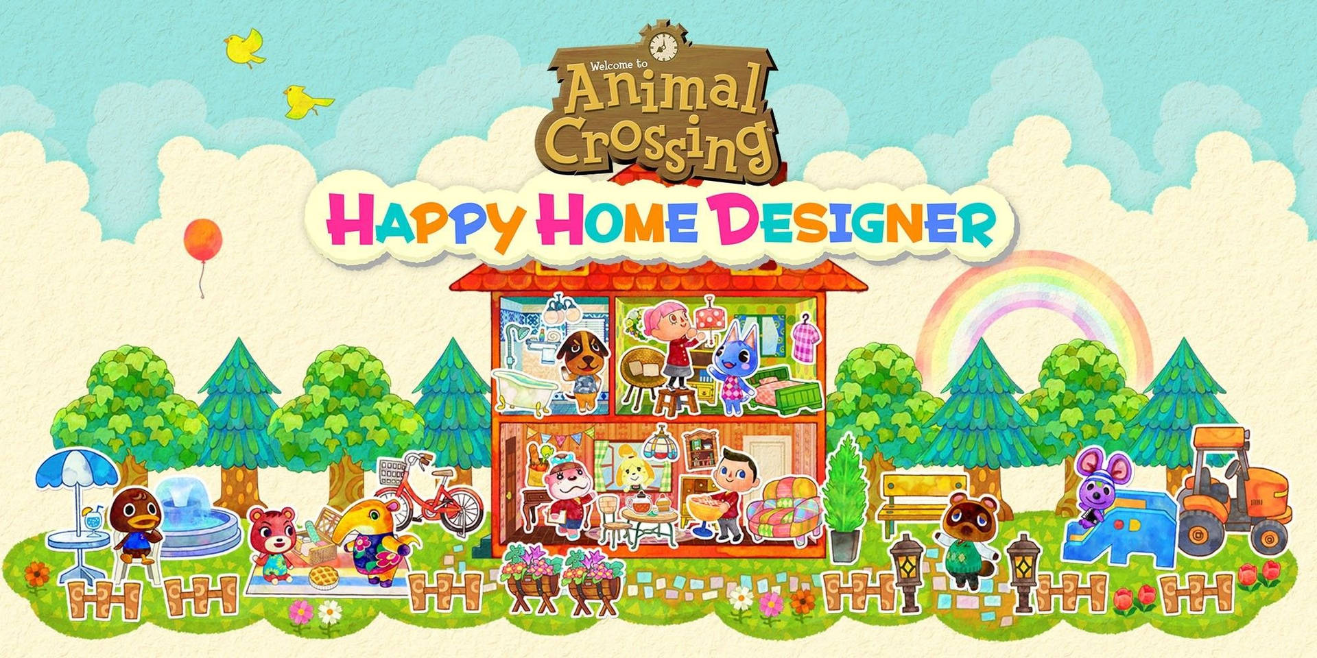 Animal Crossing Happy Home Designer Background