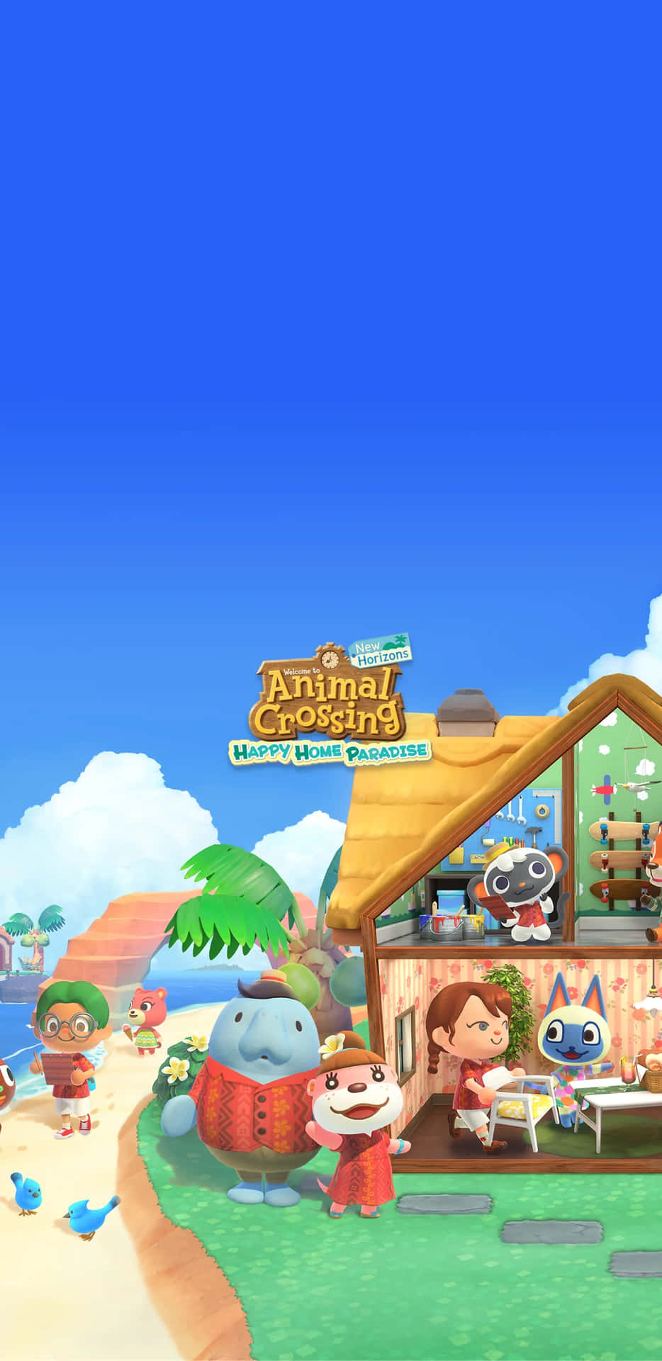 Animal Crossing New Horizons Happy Home Paradise Background