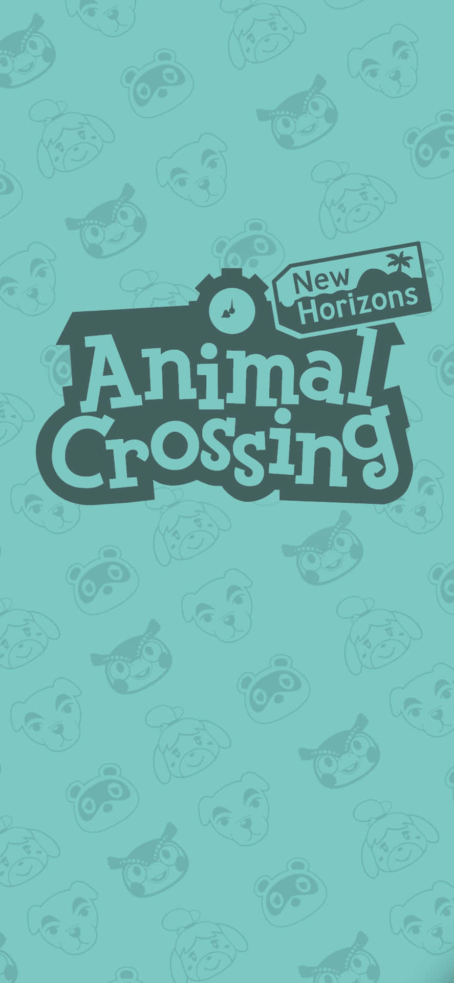 Animal Crossing New Horizons Teal Background Background