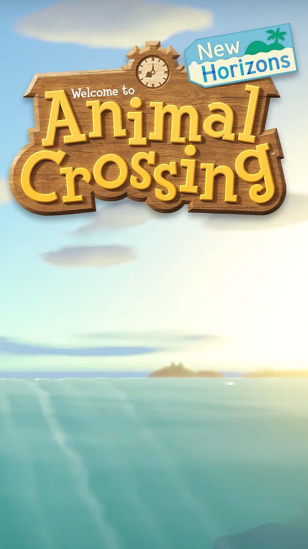 Animal Crossing New Horizons Welcome Sign Background