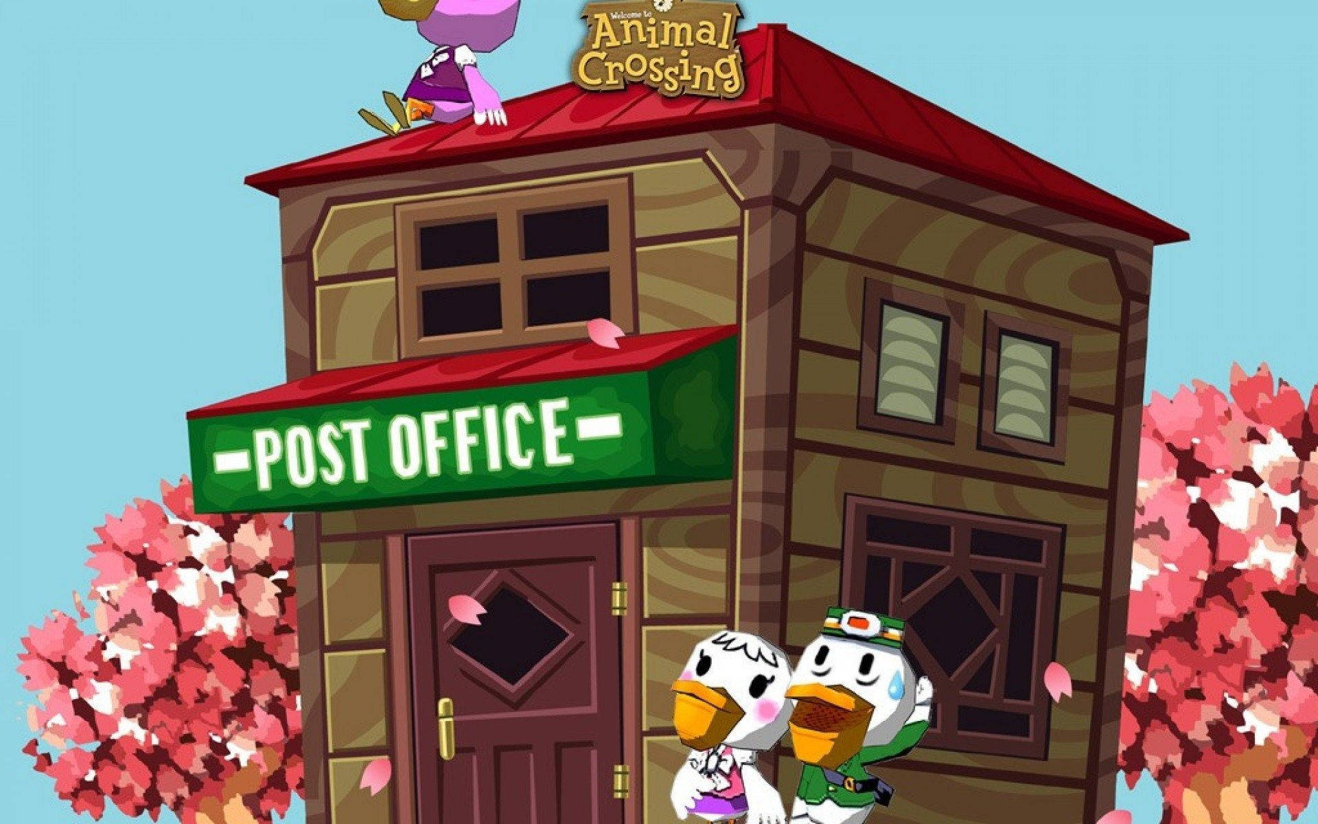 Animal Crossing Post Office Background
