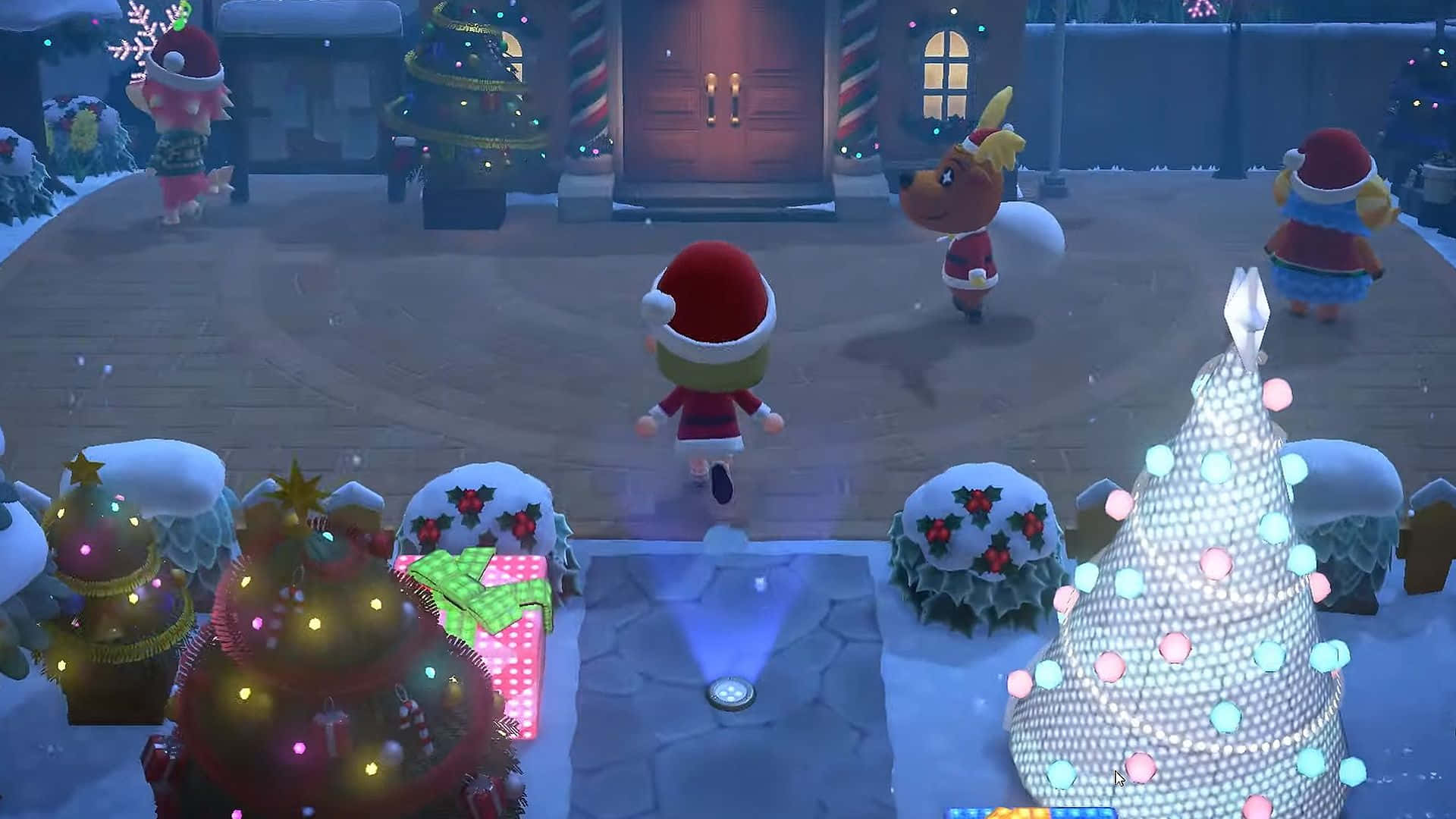 Animal Crossing Winter Jingle Background