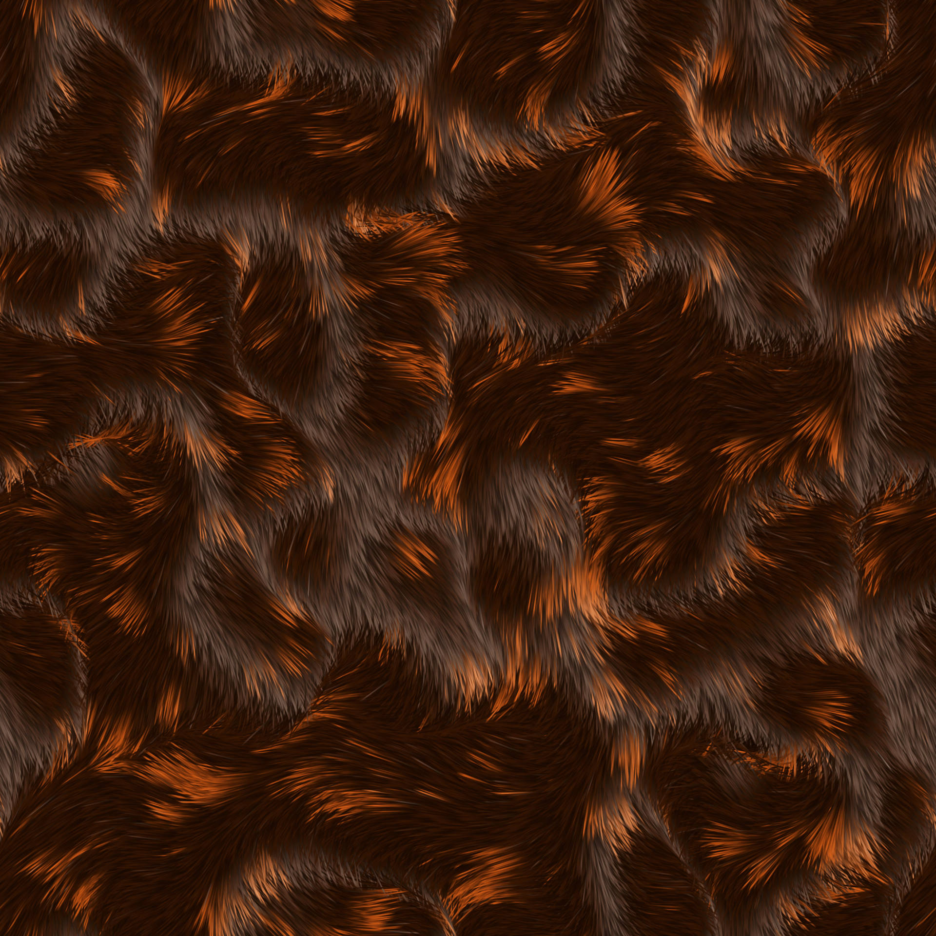 Animal Fur Digital Illustration Background