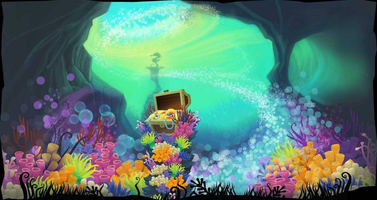 Animal Jam Undersea Scene Background