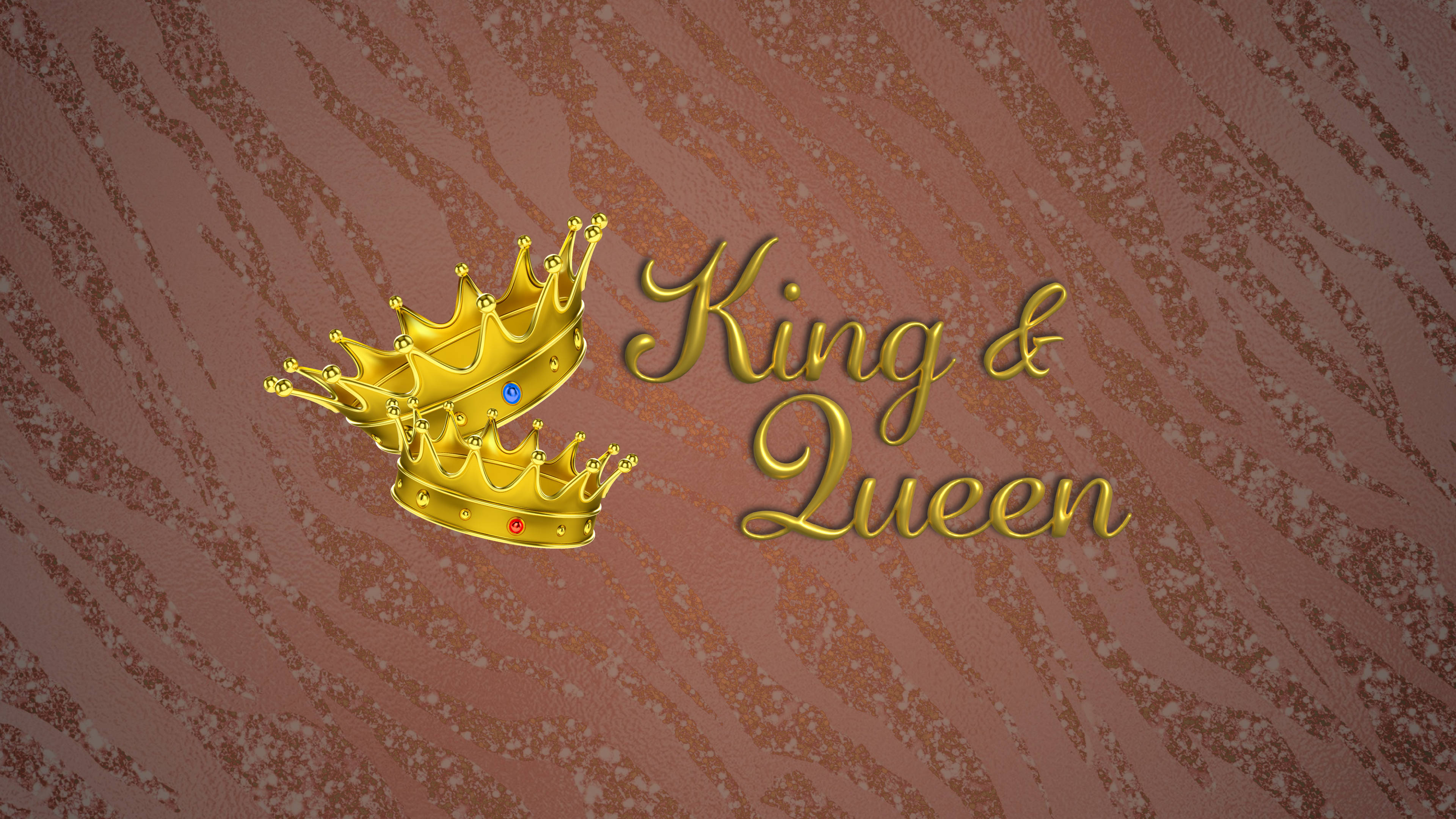 Animal Print King And Queen Background