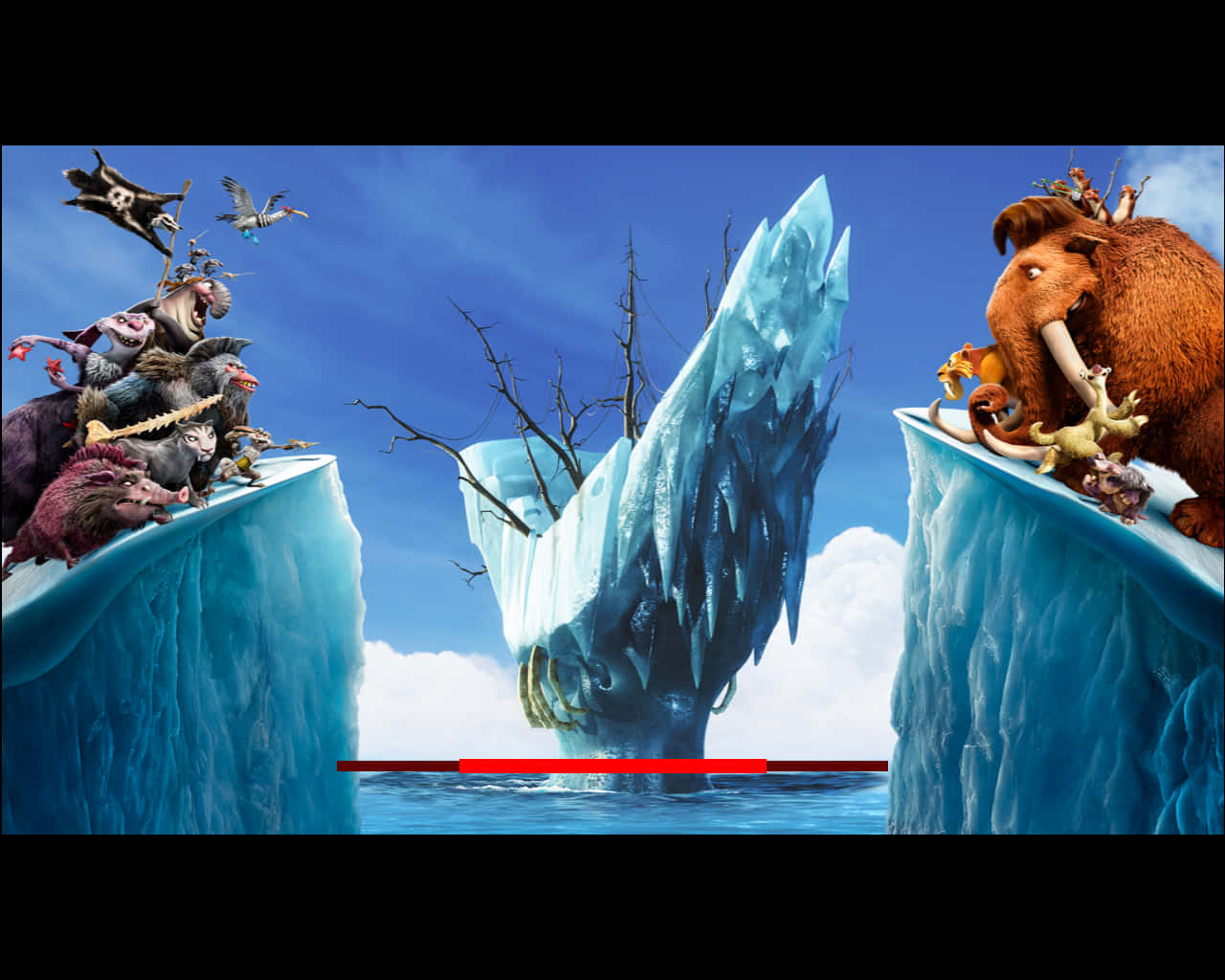 Animals From Ice Age Continental Drift Background