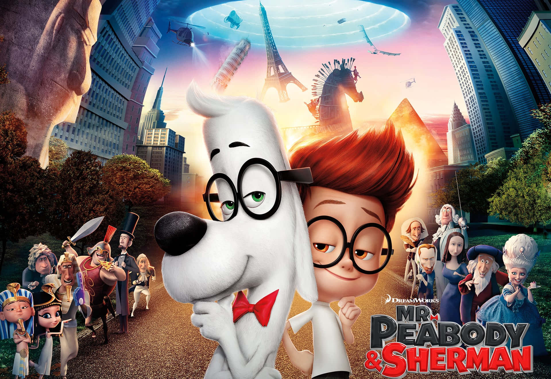 Animated Adventure With Mr. Peabody & Sherman Background