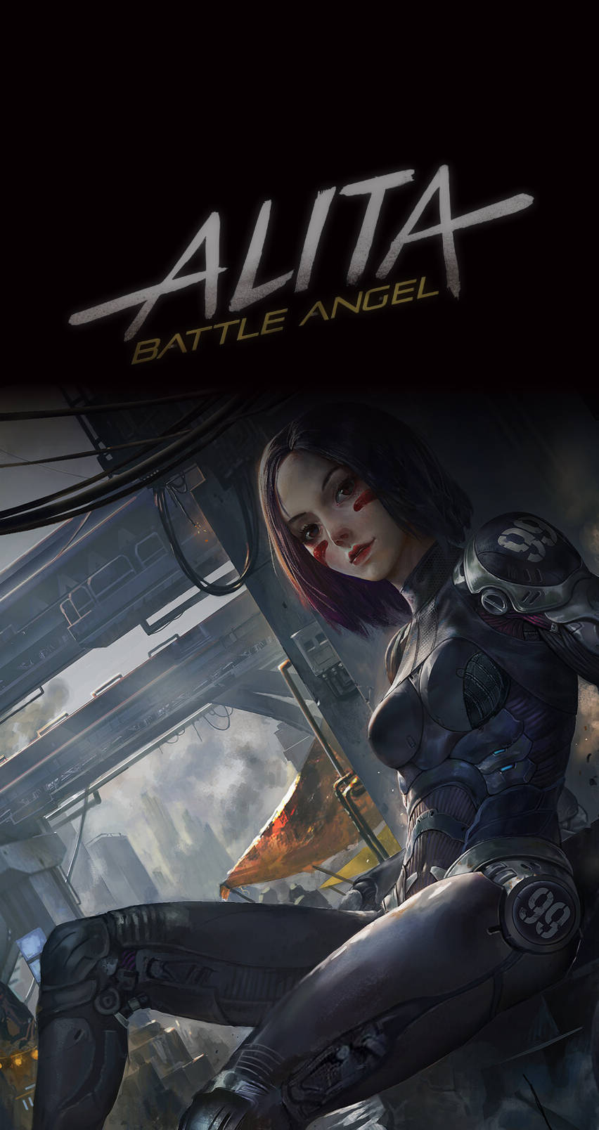 Animated Alita: Battle Angel Background