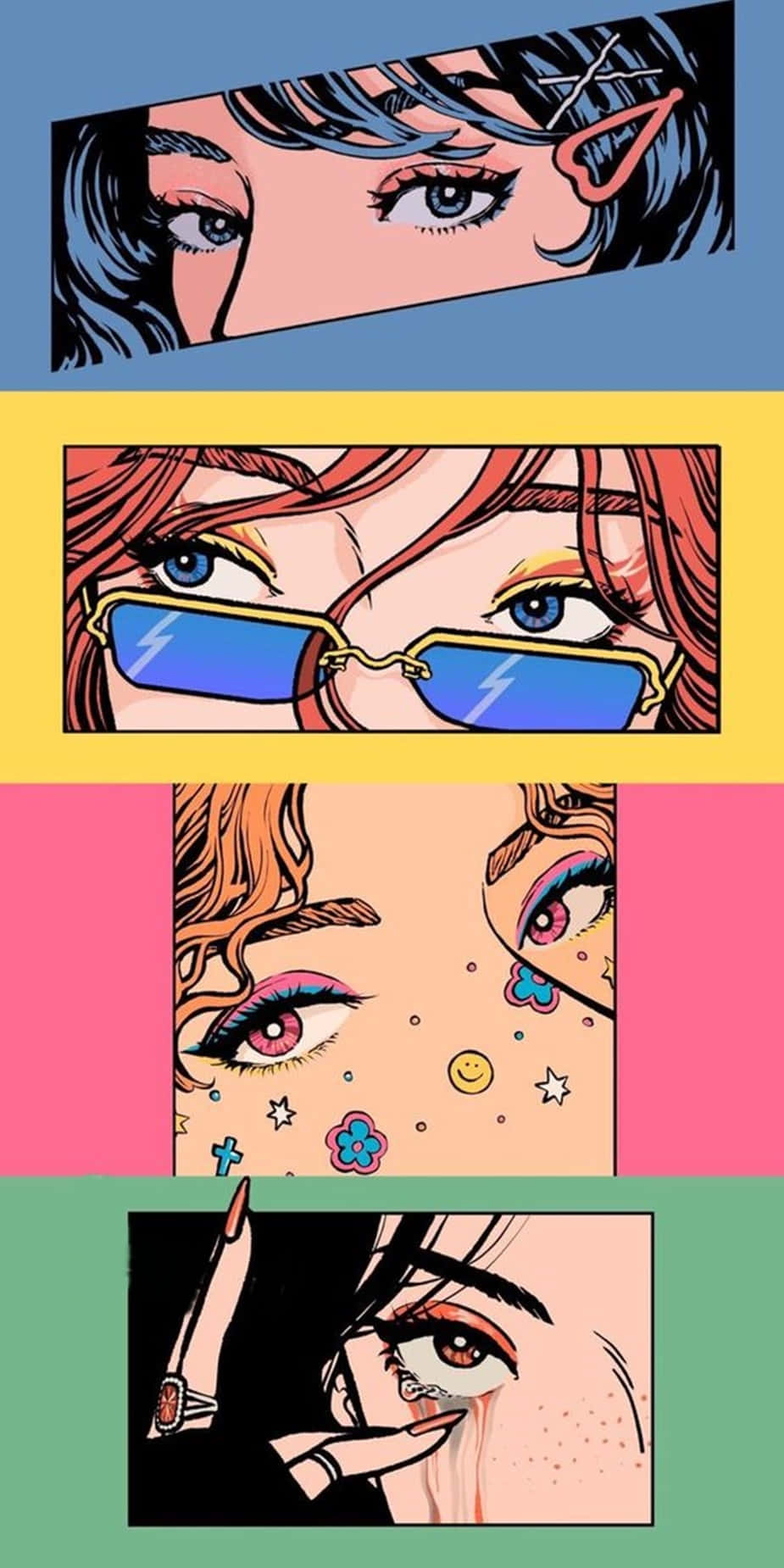 Animated Baddie Girl Background