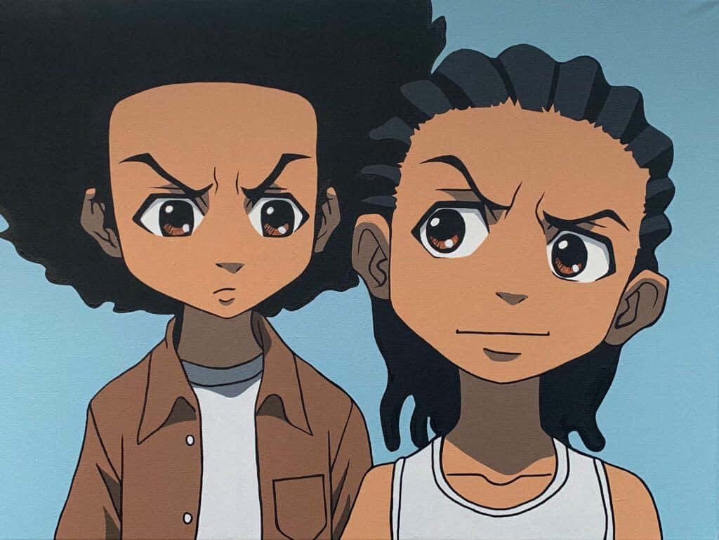 Animated Brothers Portrait Background