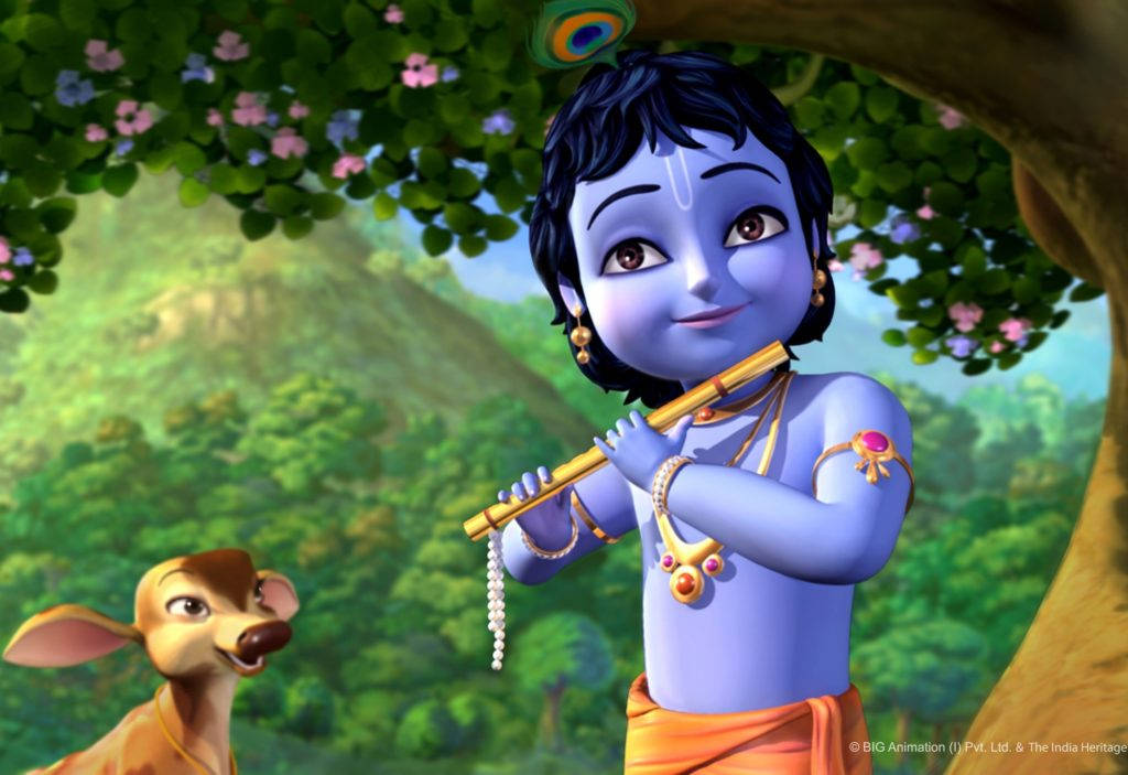 Animated Cartoon Rama Background Background
