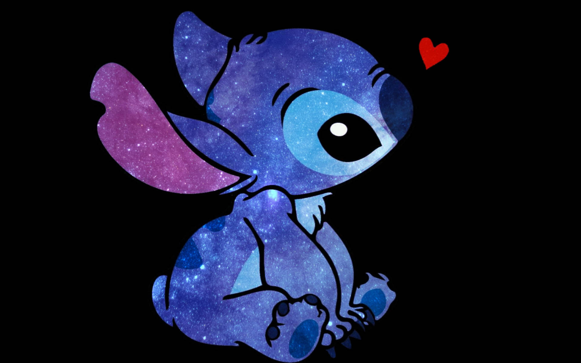 Animated Cartoon Starry Stitch Background