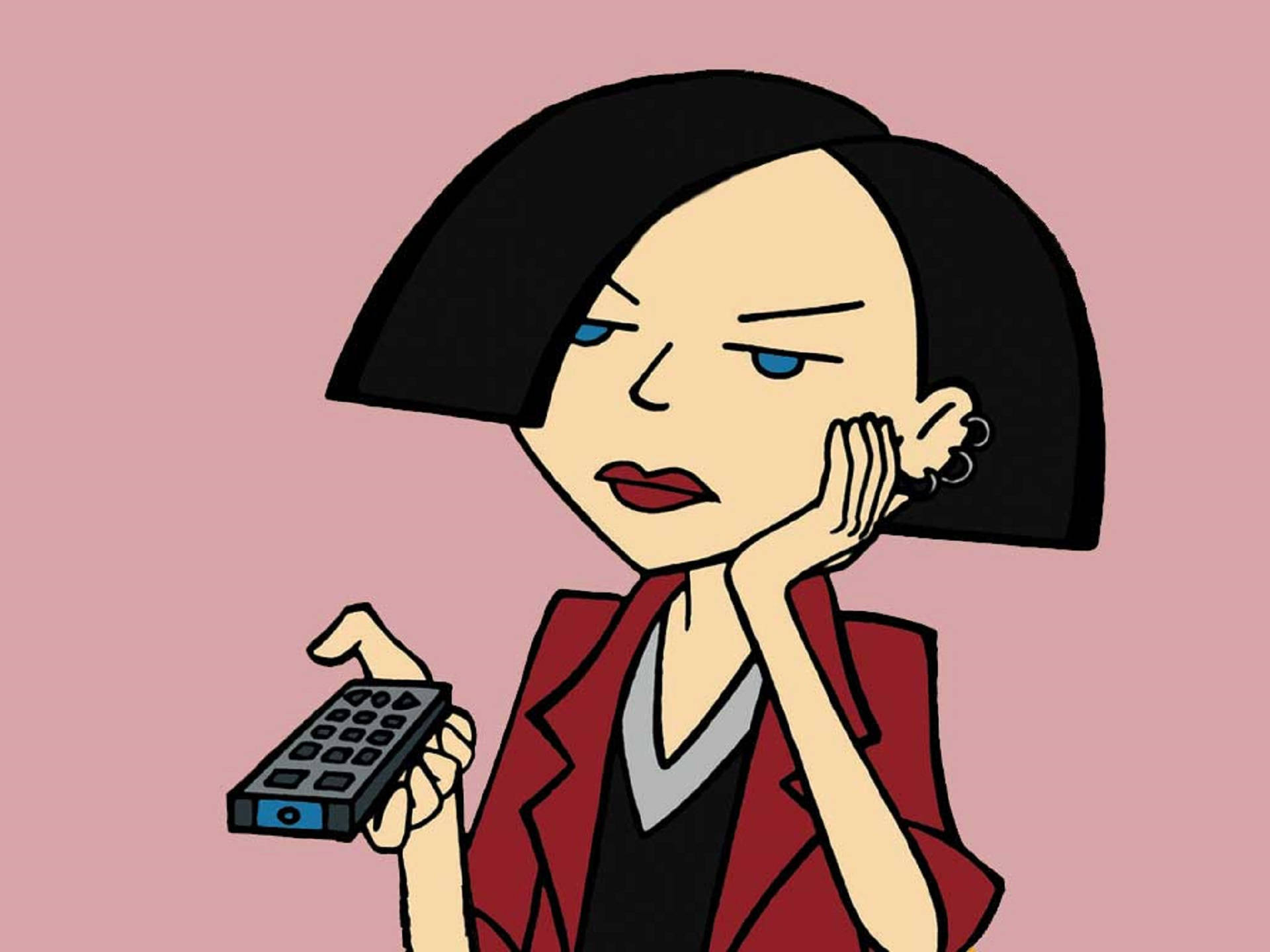 Animated Character Jane Lane From Daria Background