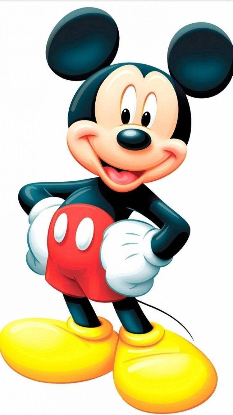 Animated Character Mickey Mouse Iphone Background