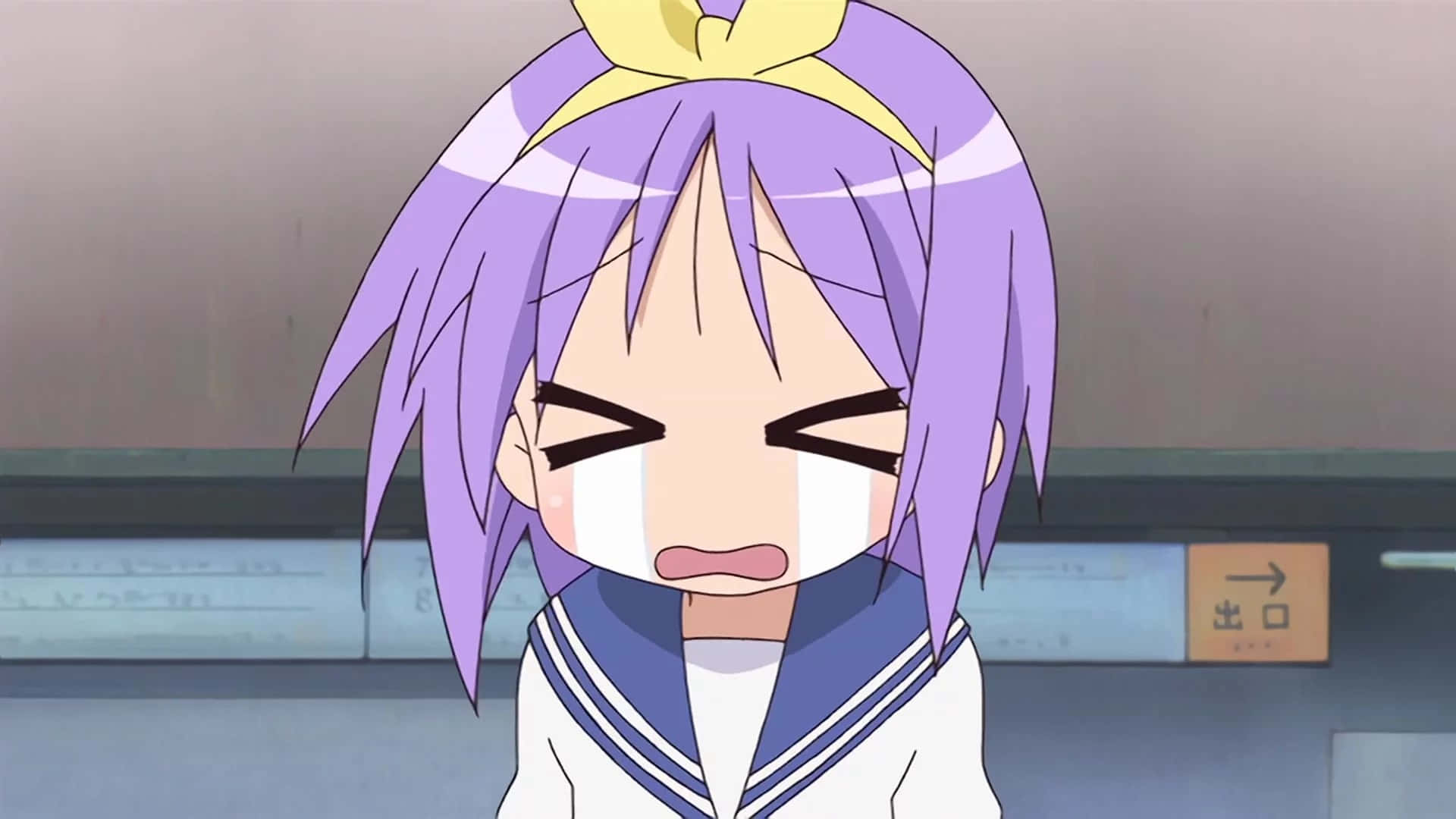 Animated Character Pouting