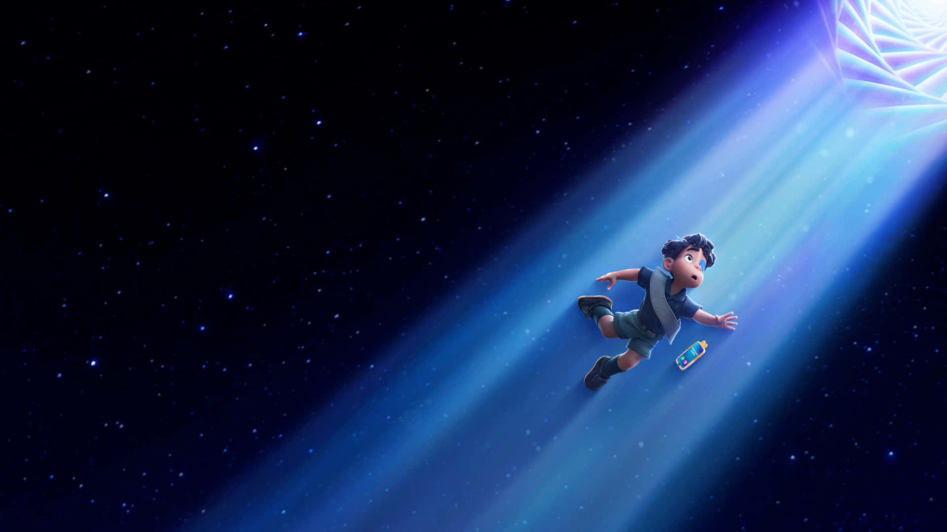 Animated Character Space Adventure Background