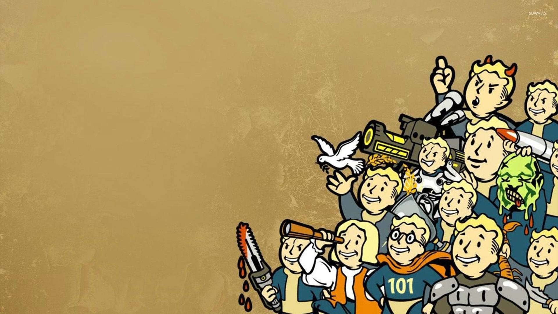 Animated Characters In Fallout Background