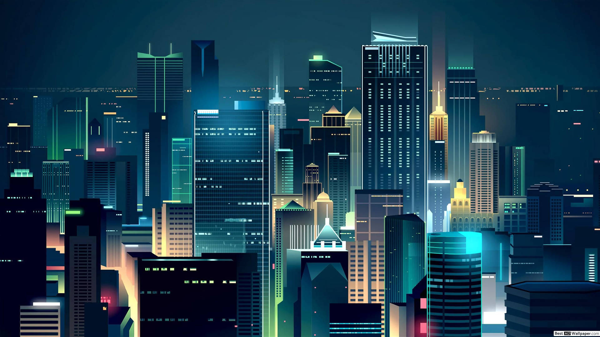 Animated City Picture Background