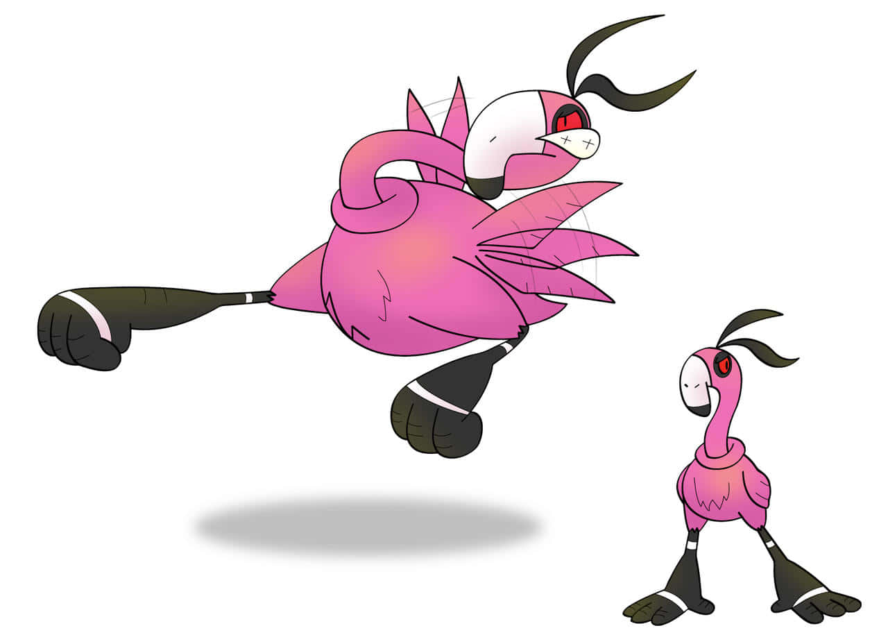 Animated Flamingo Characters Background