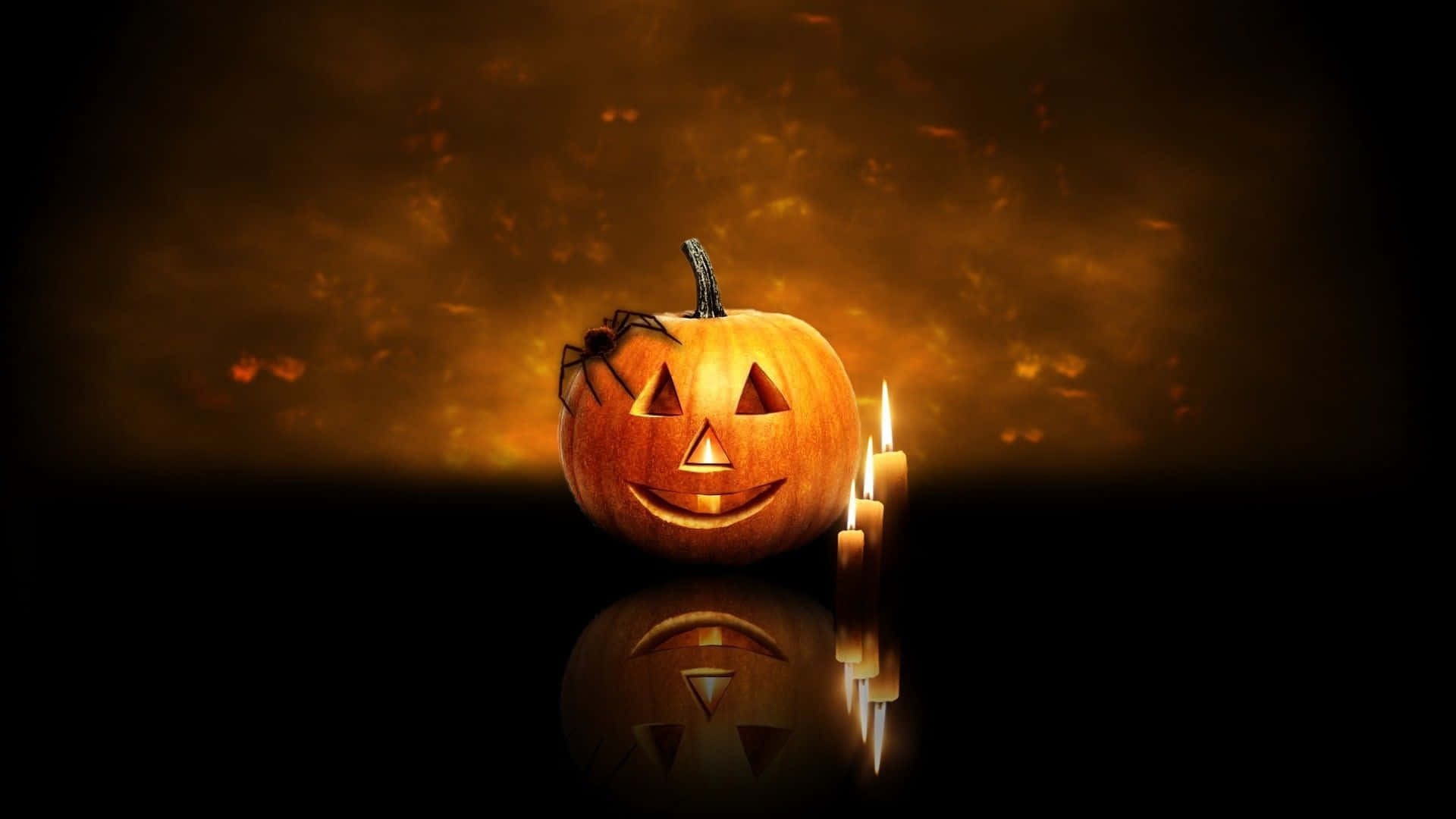 Animated Halloween Pumpkin Background