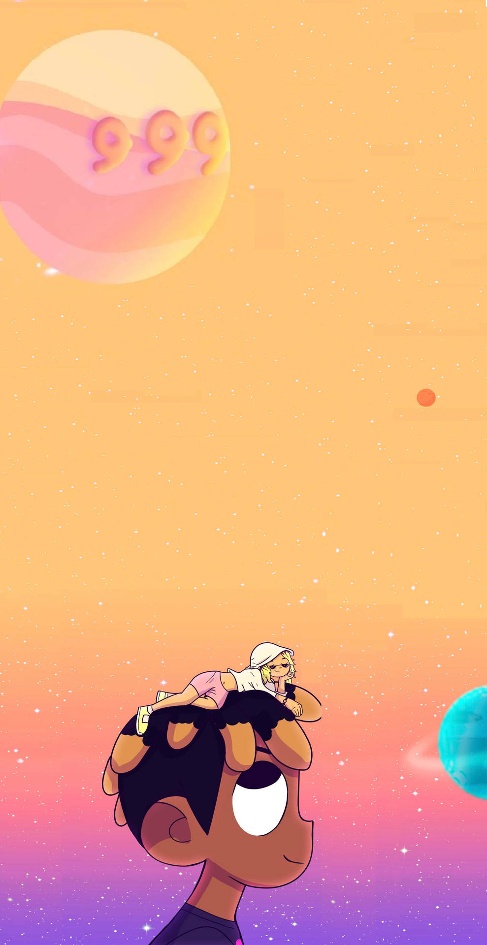 Animated Juice Wrld 999 Moon Background