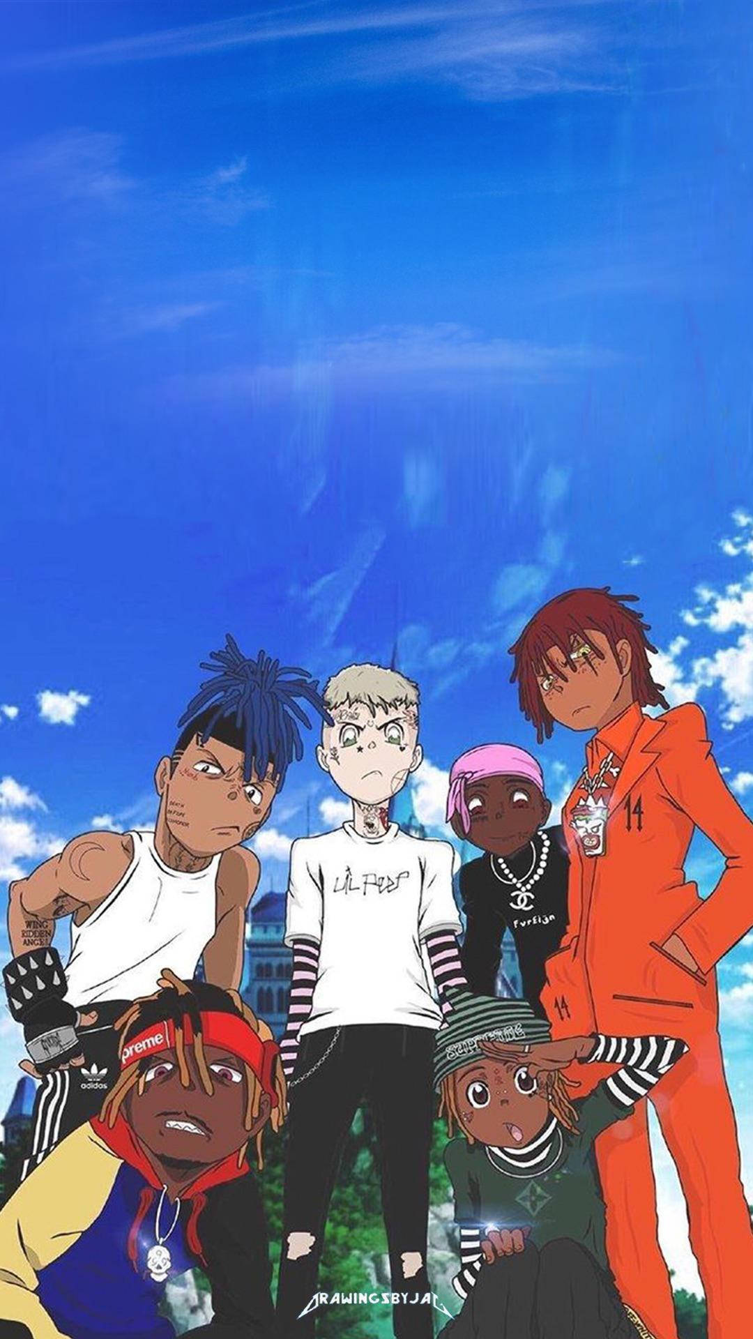 Animated Juice Wrld With Friends