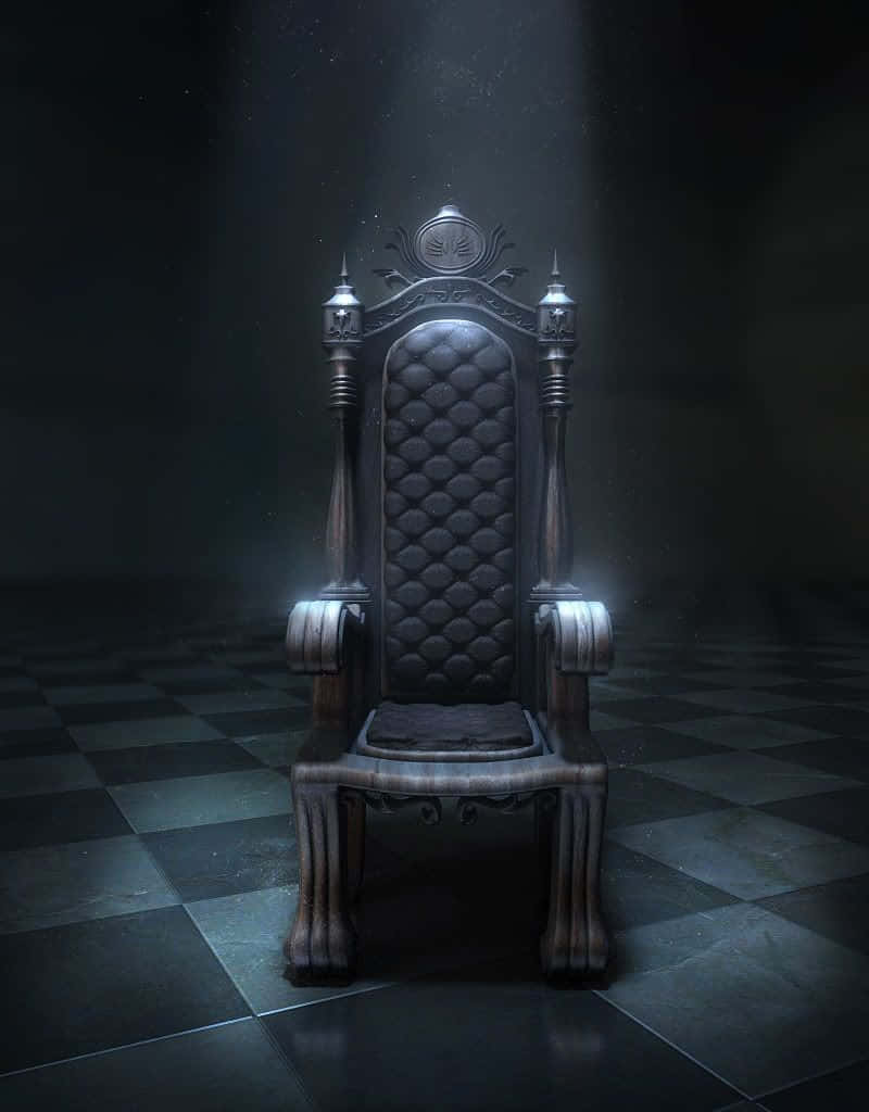 Animated King's Throne Chair Dark Aesthetic Background
