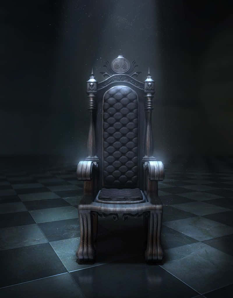 Animated King's Throne Chair Dark Aesthetic