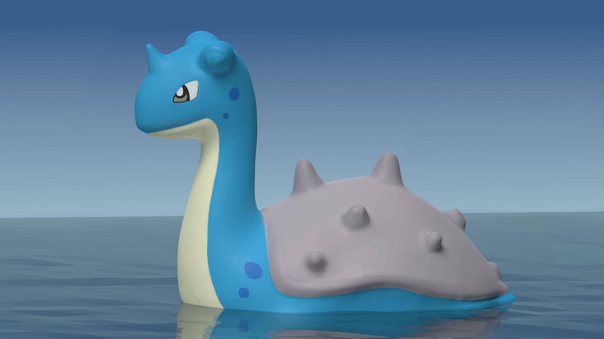 Animated Lapras Swimming