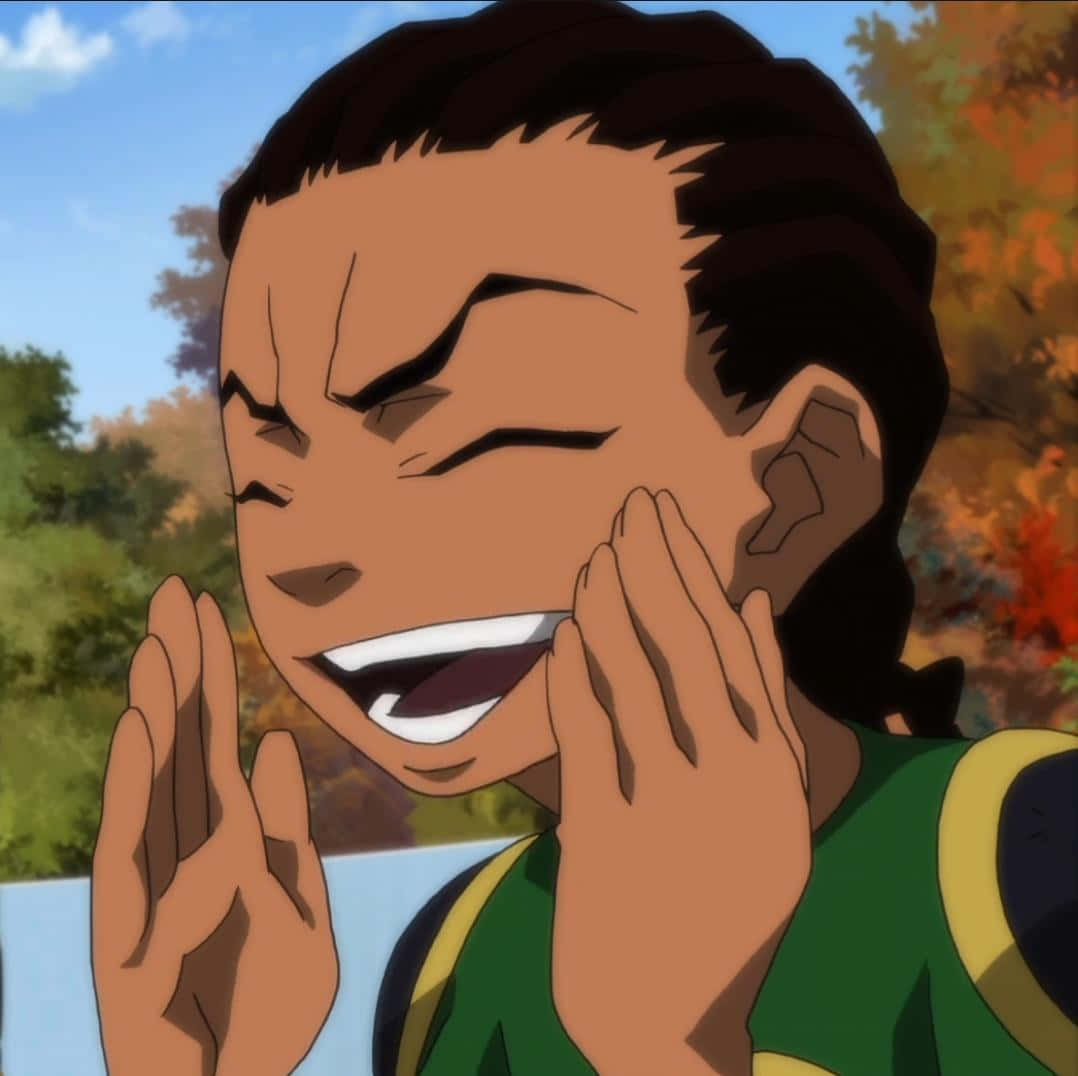 Animated Laughing Boy Expression Background