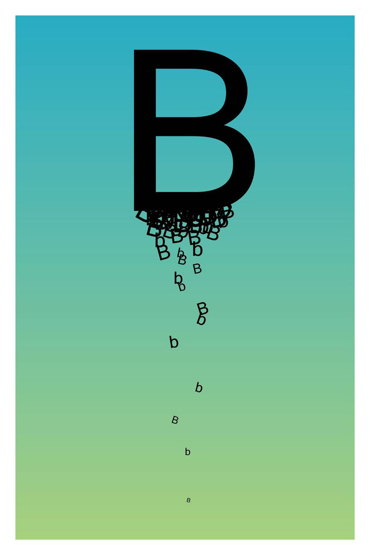 Animated Letter B Background