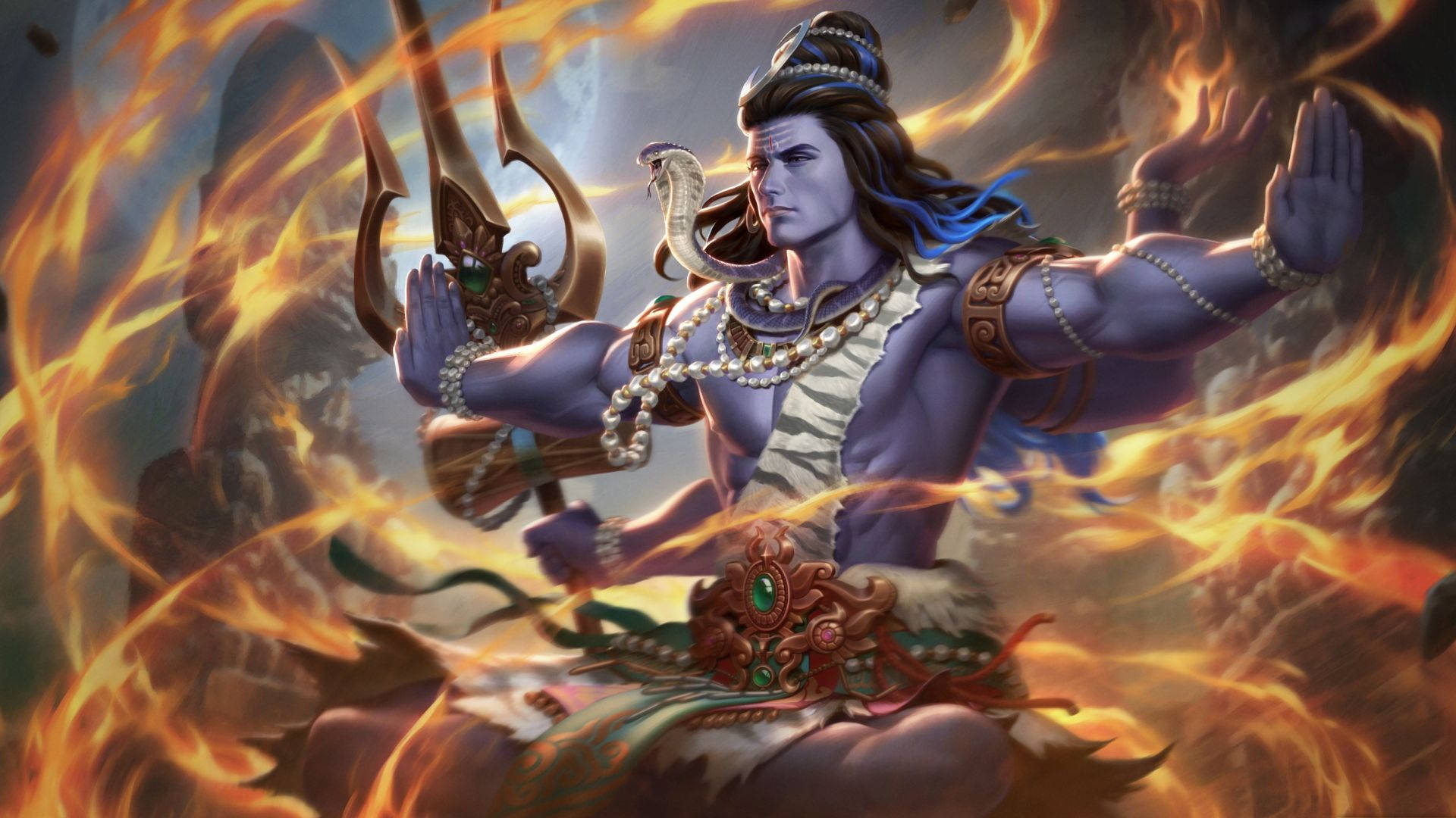 Animated Lord Shiva Hd Background
