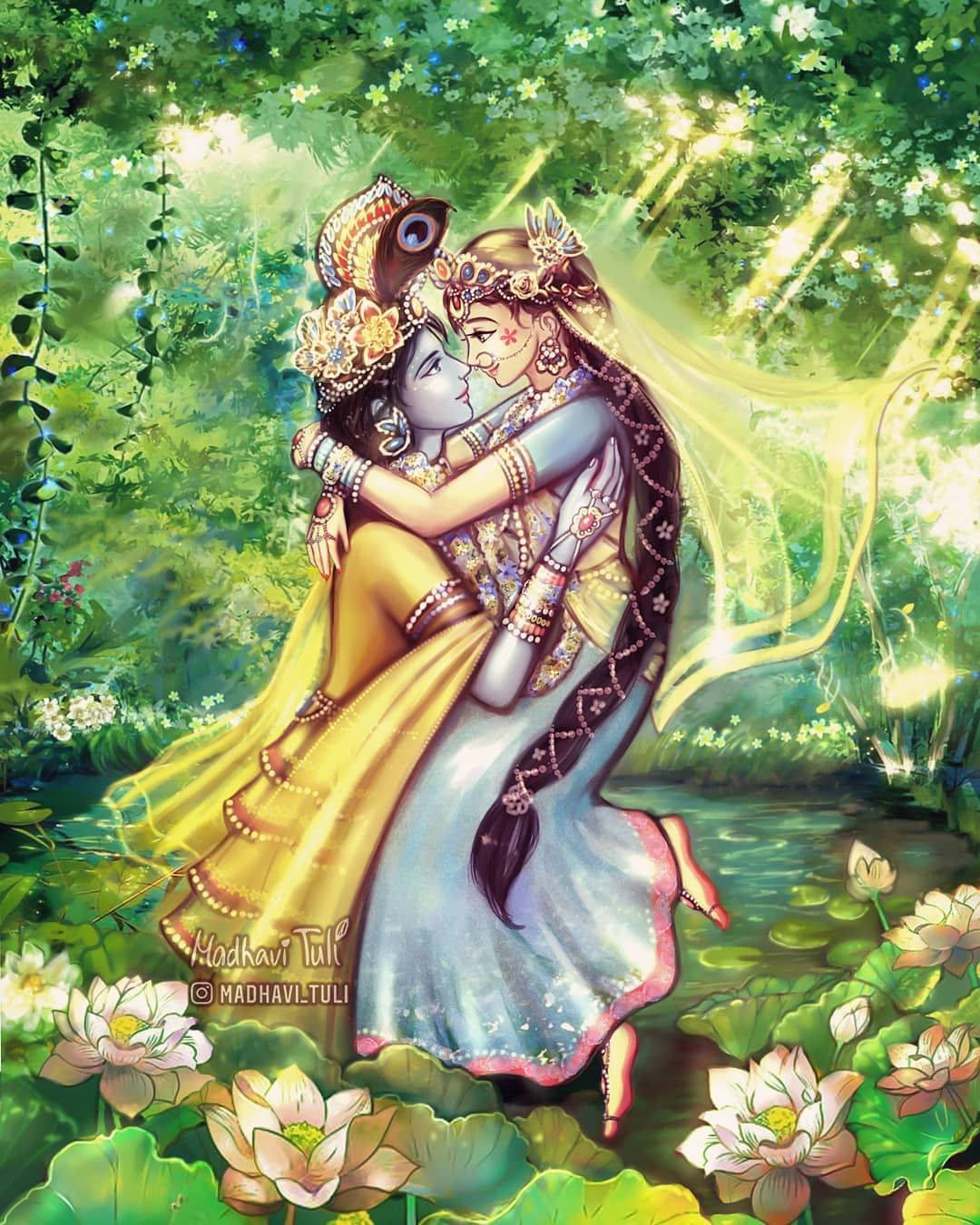 Animated Mahabharat Krishna Background