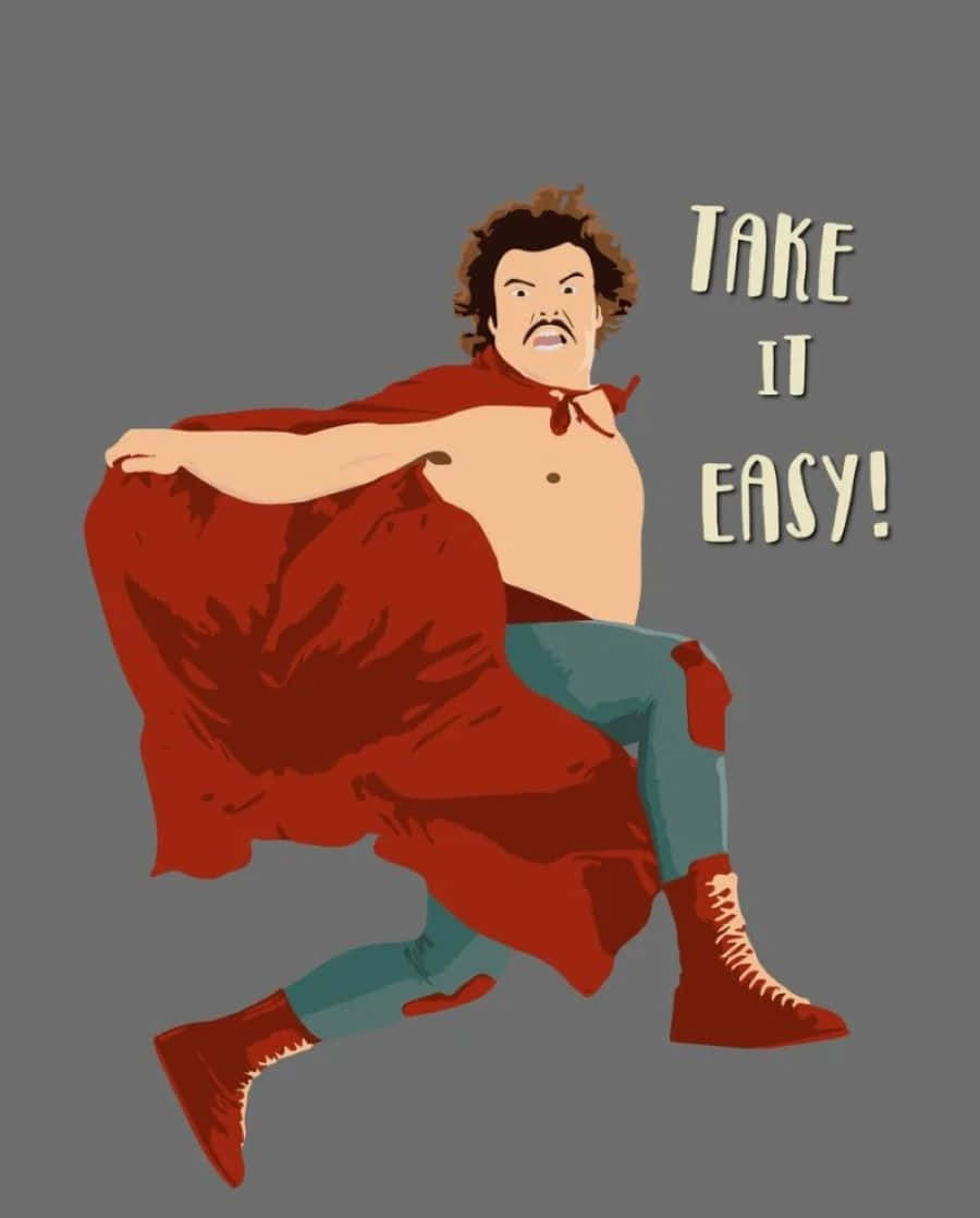 Animated Nacho Libre Take It Easy Illustration Background