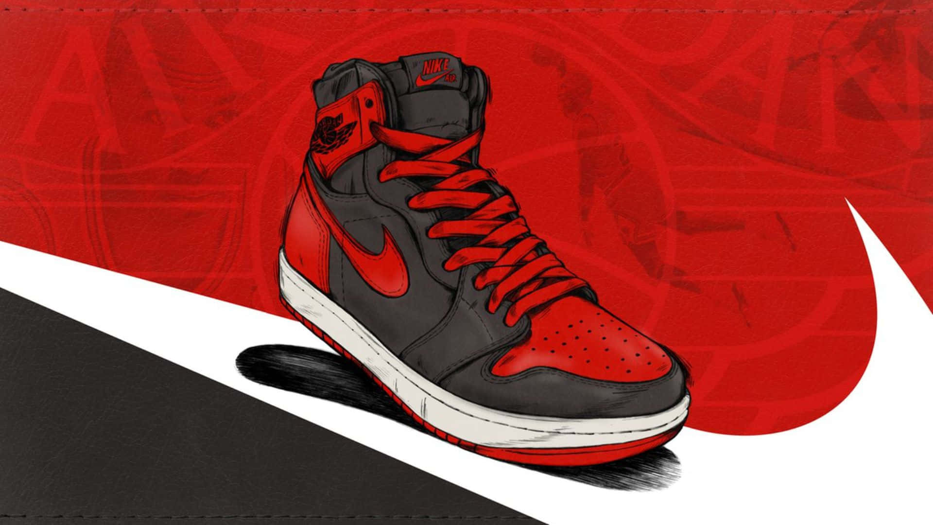 Animated Nike Jordan Air 1 Shoe Background