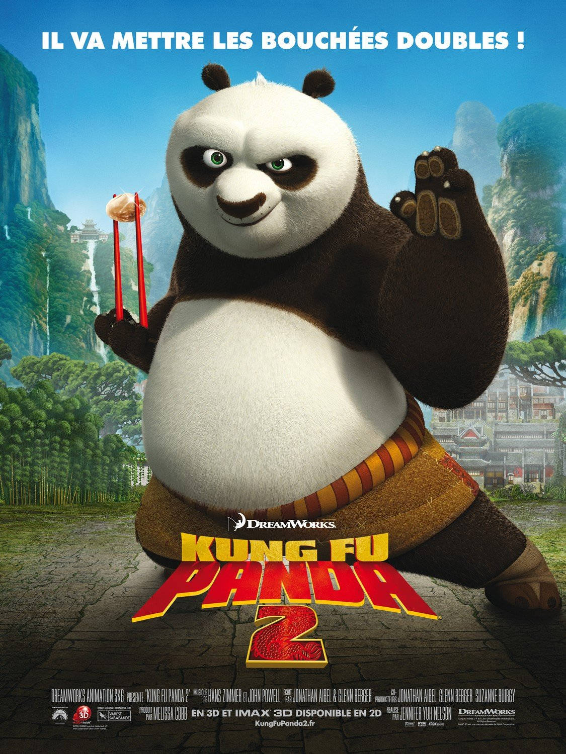 Animated Panda Mastering Chopsticks Skill In Kung Fu Panda 2