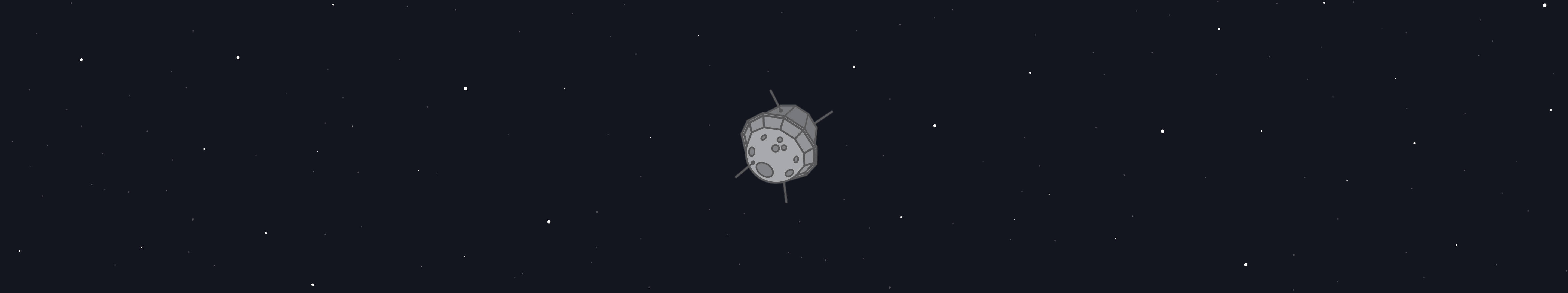 Animated Space Satellite Three Screen Background