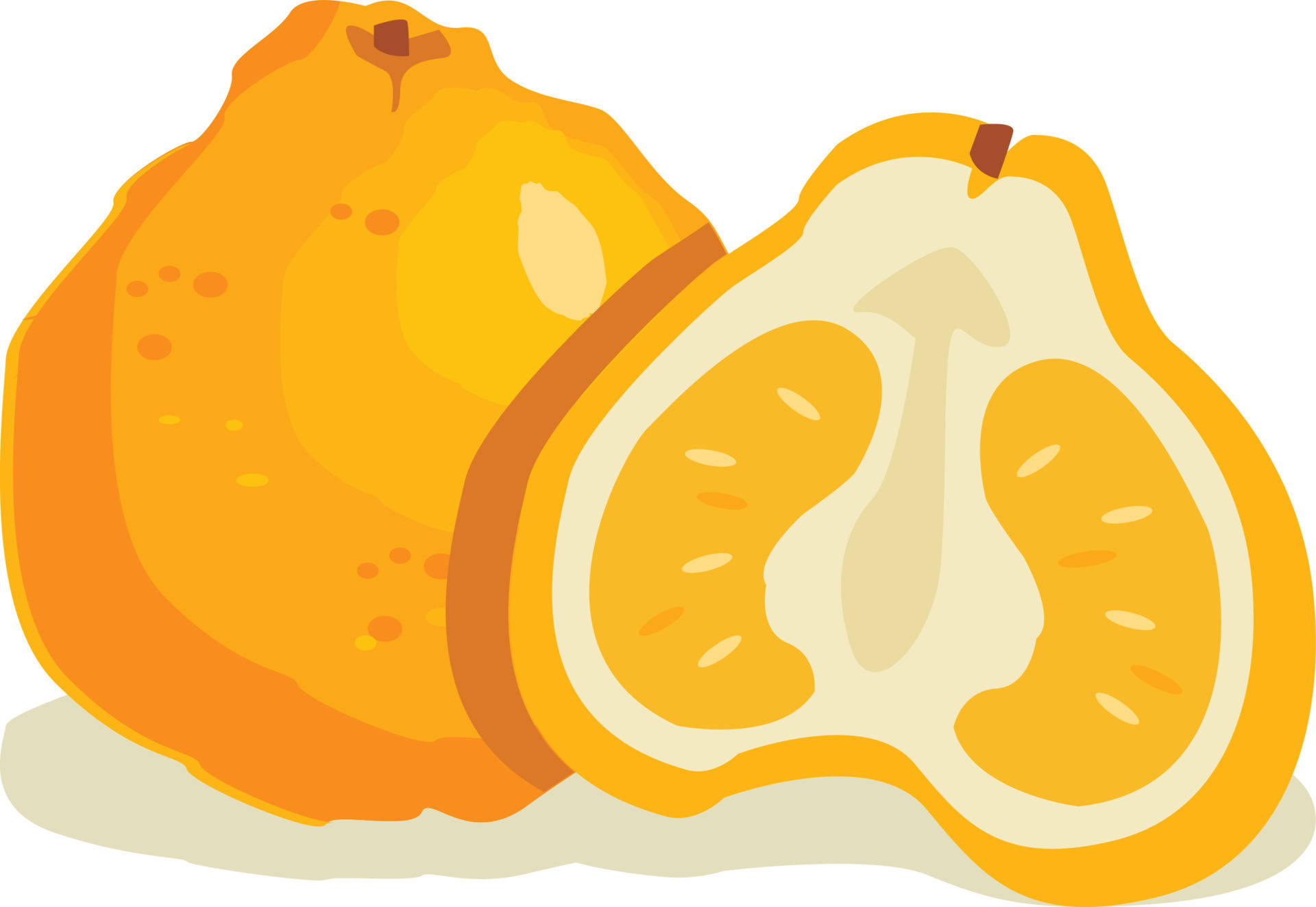 Animated Tangelo Fruit Background