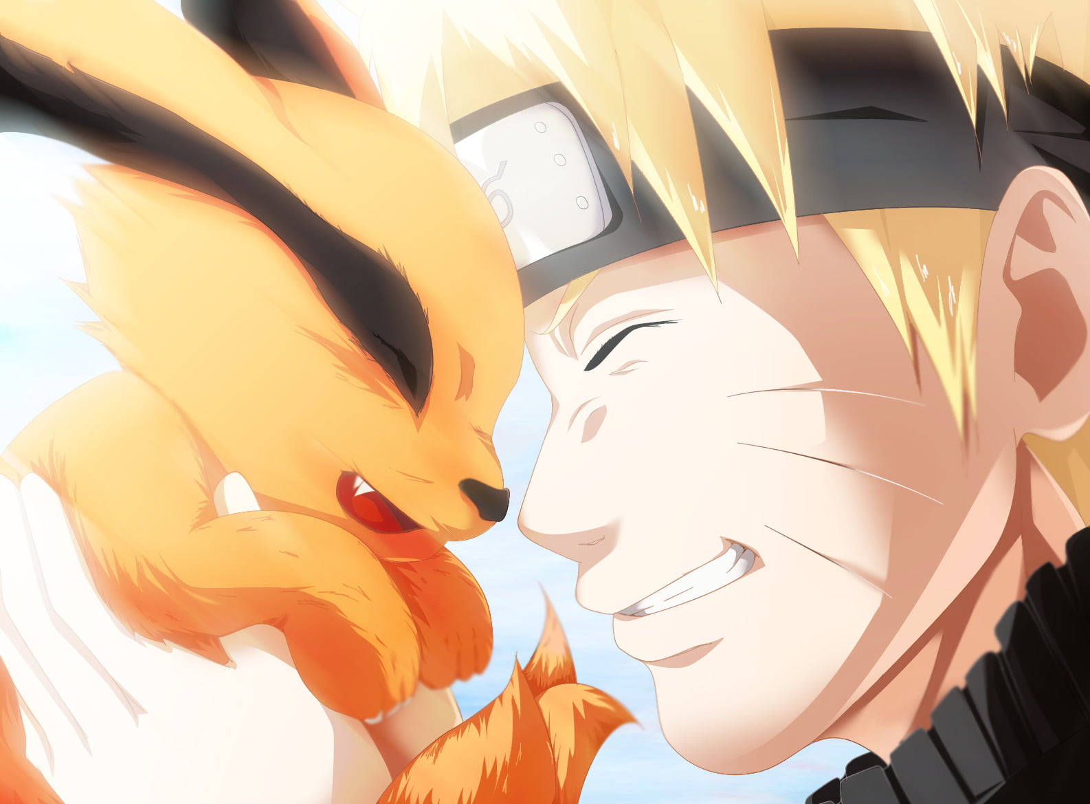Animated Thrill With Naruto And Little Kurama
